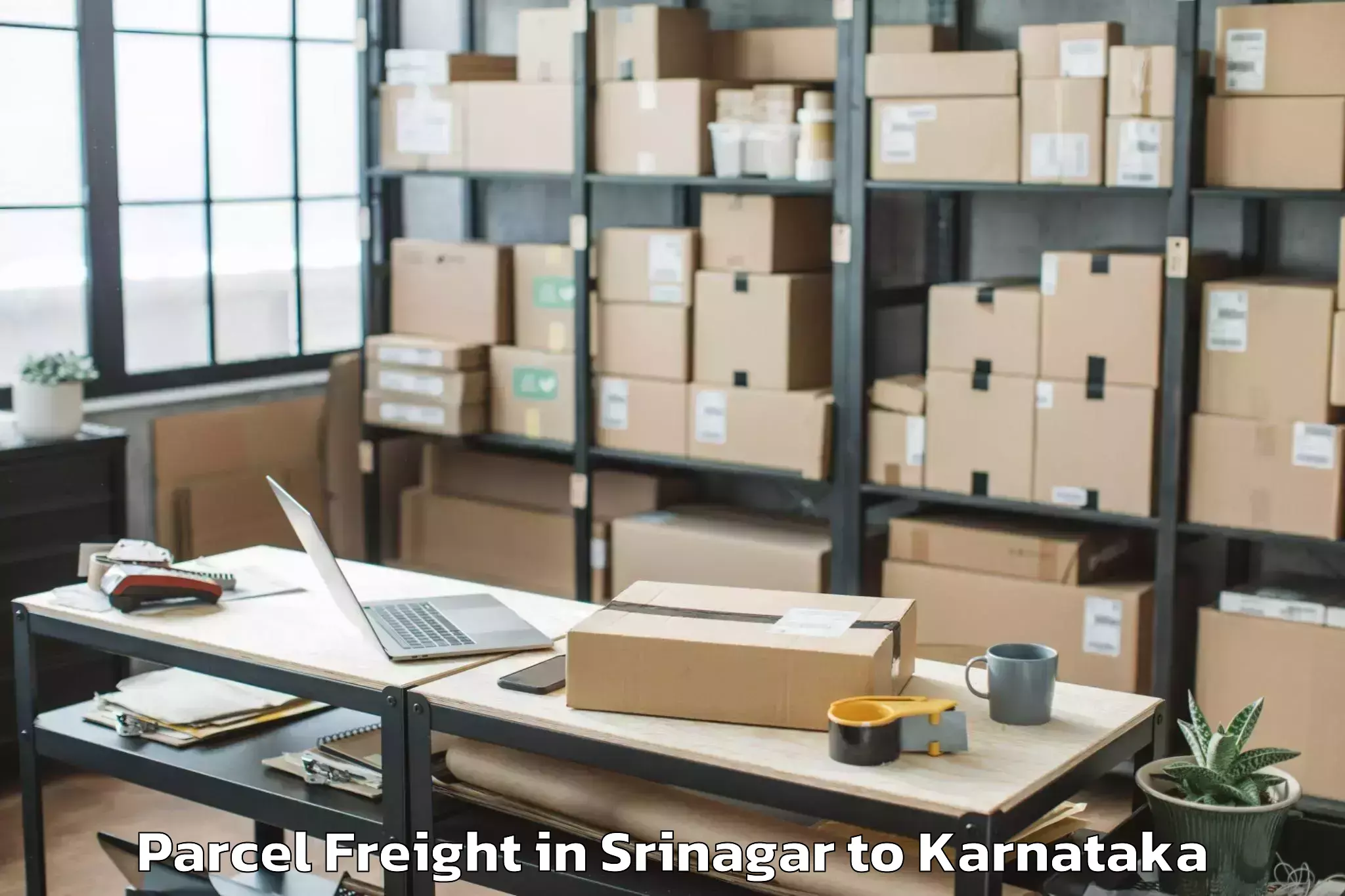 Top Srinagar to Christ University Bangalore Parcel Freight Available